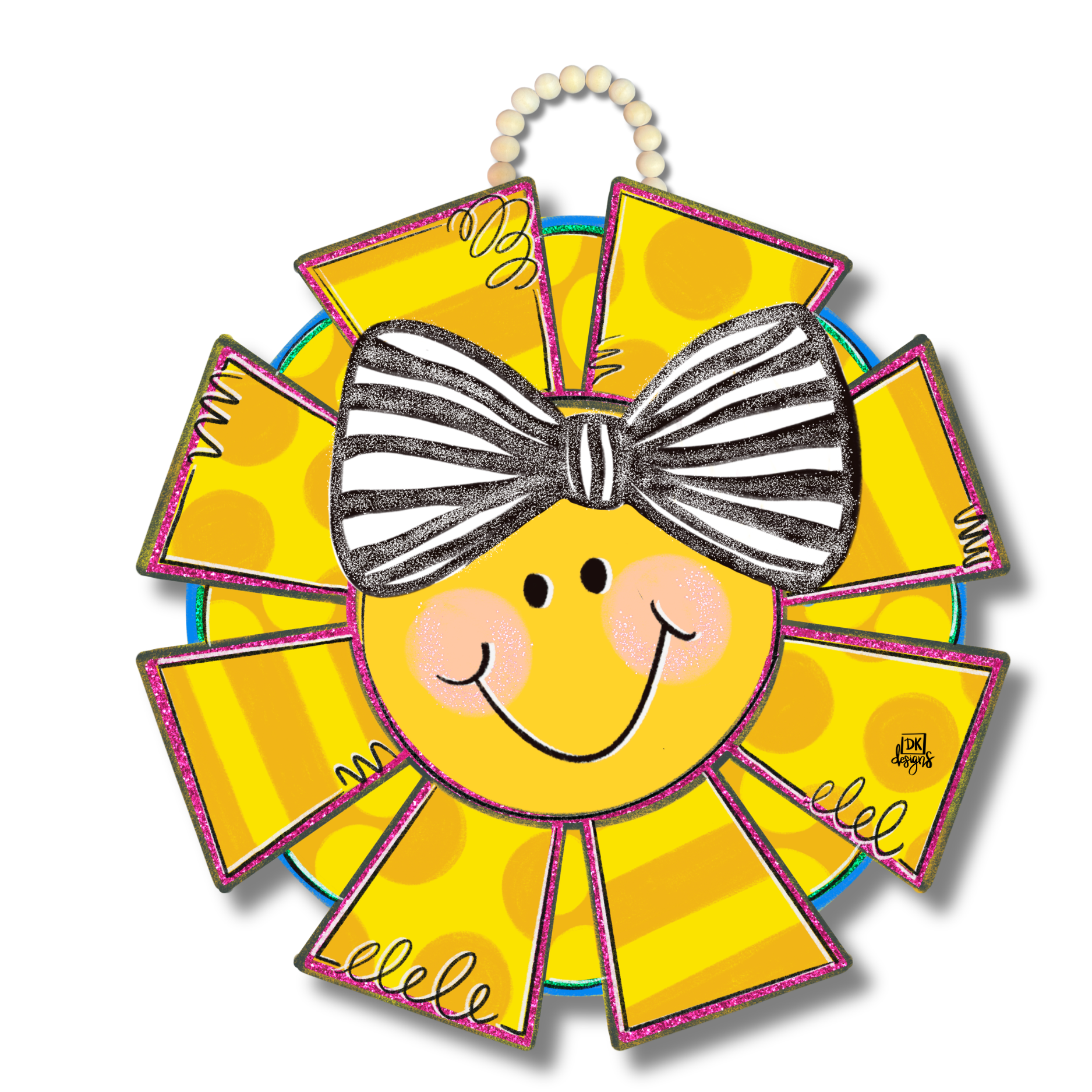 DK Sunshine Bow Door Hanger