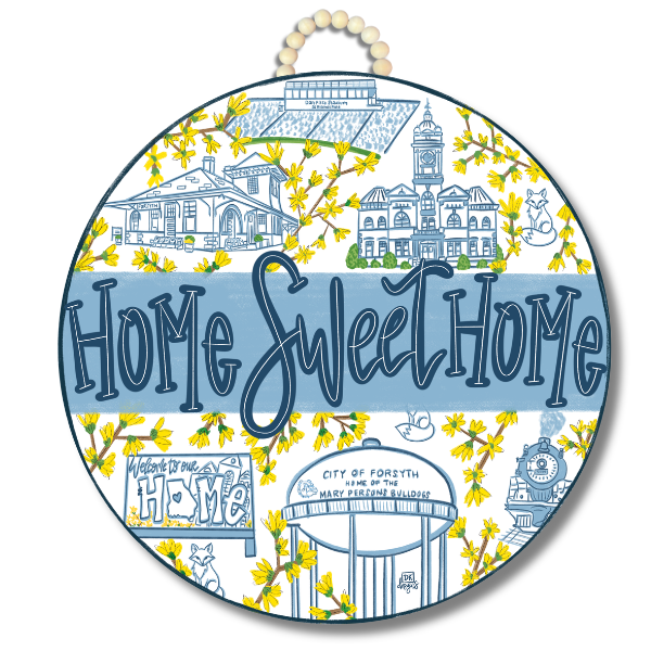 Home Sweet Home Forsyth Door Hanger