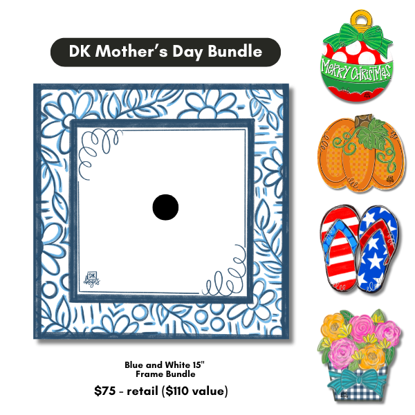 Blue and White Frame Bundle