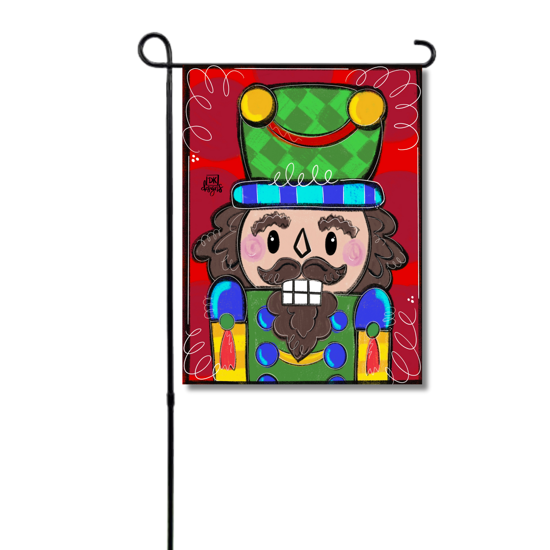Red Nutcracker Garden Glam