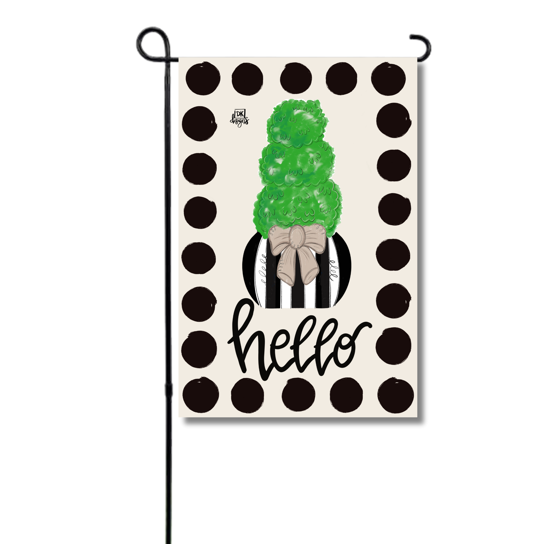 Black and White Topiary Garden Glam