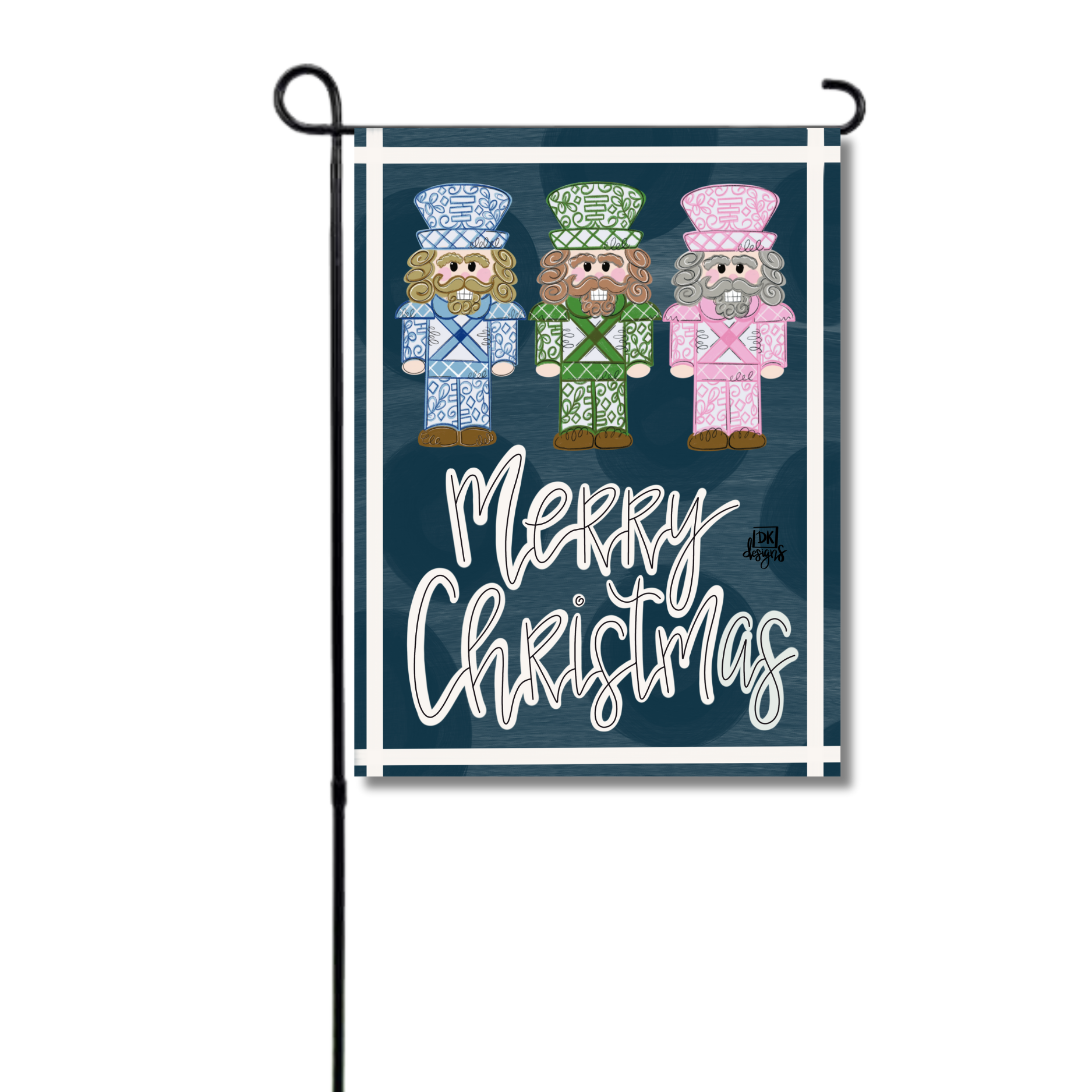 Navy Nutcrackers Garden Glam