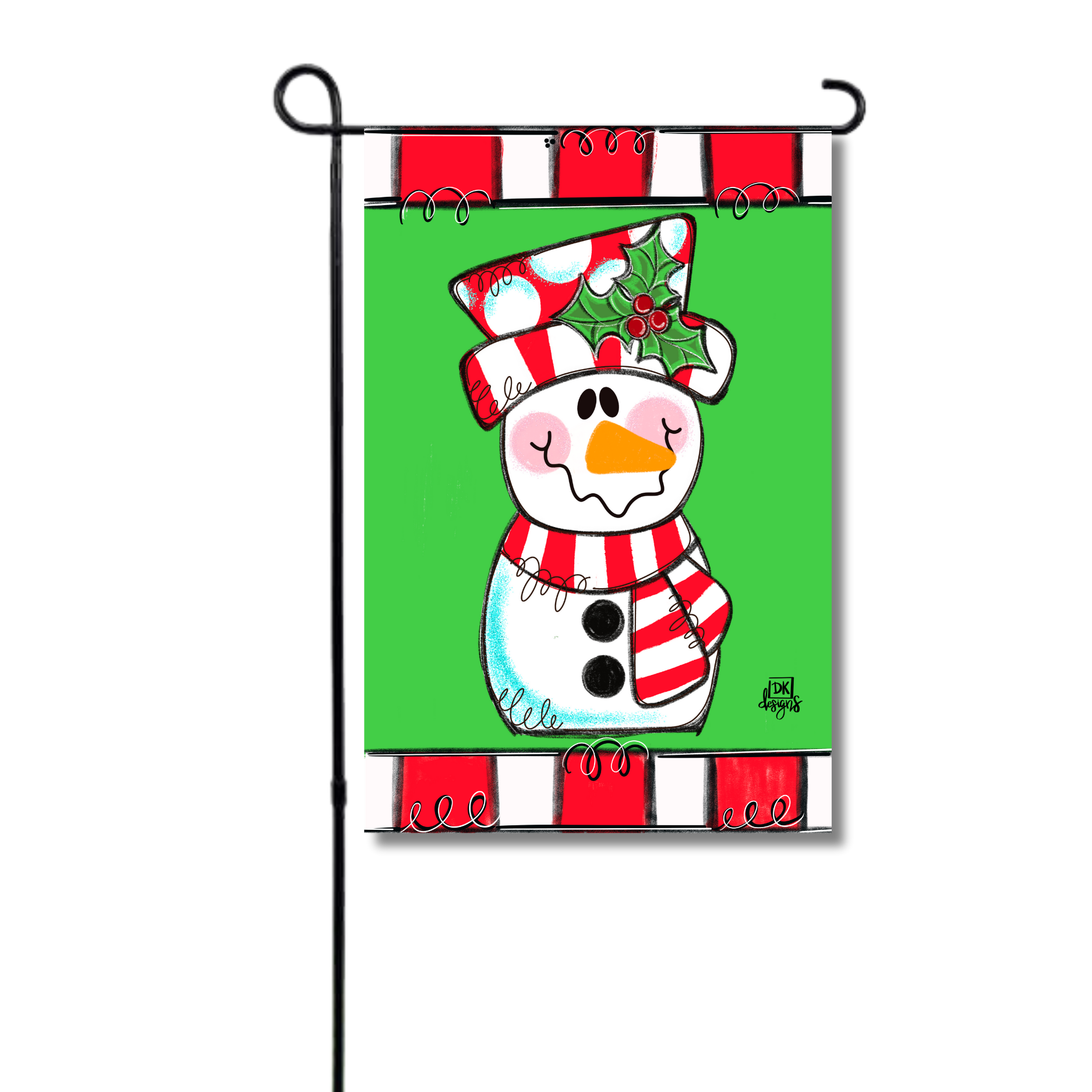 Red Snowman Garden Glam