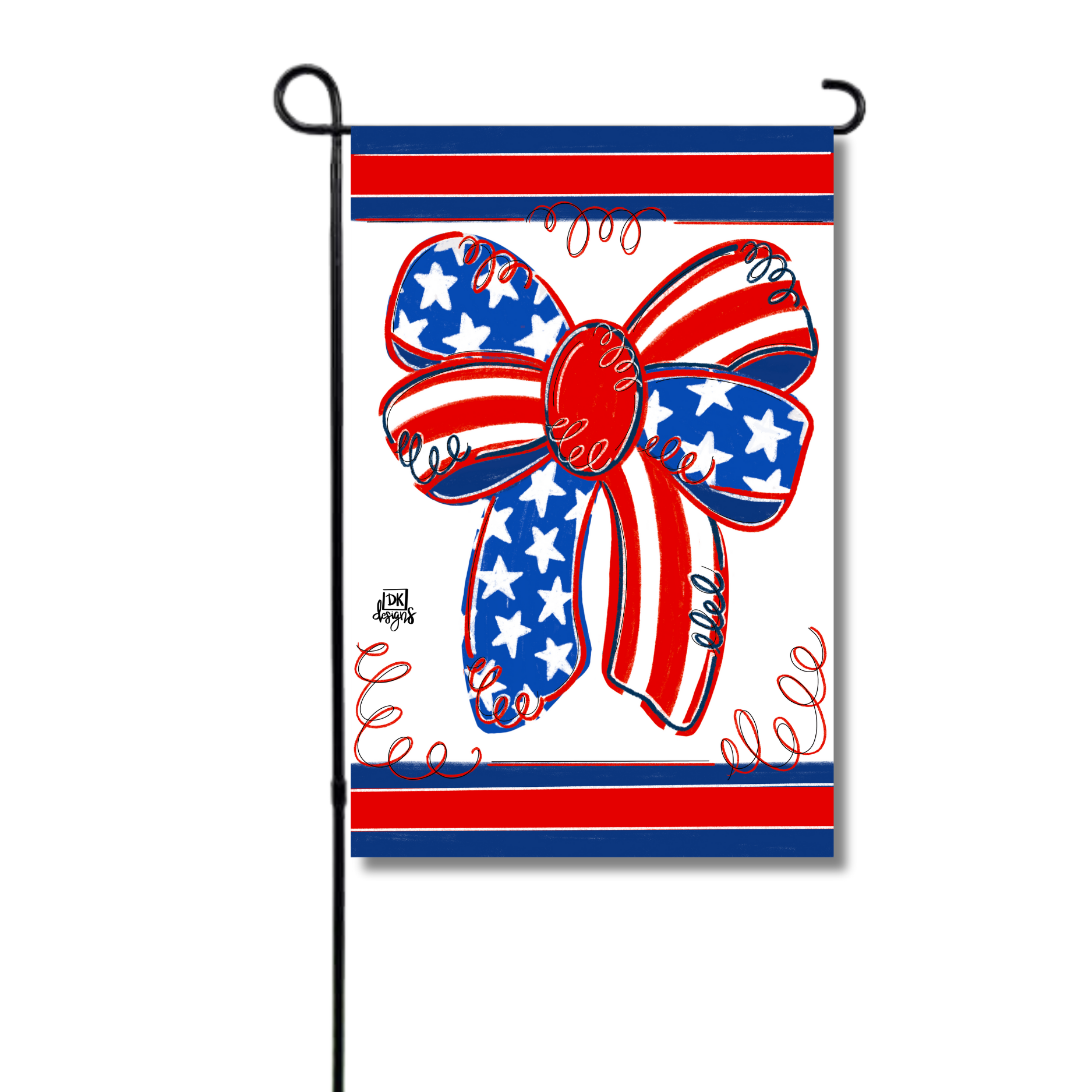 Patriotic Bow Garden Glam