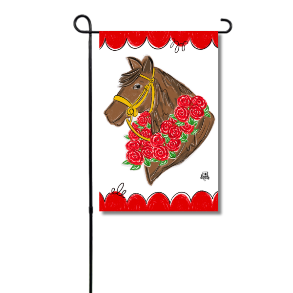 Horse with Roses Glam