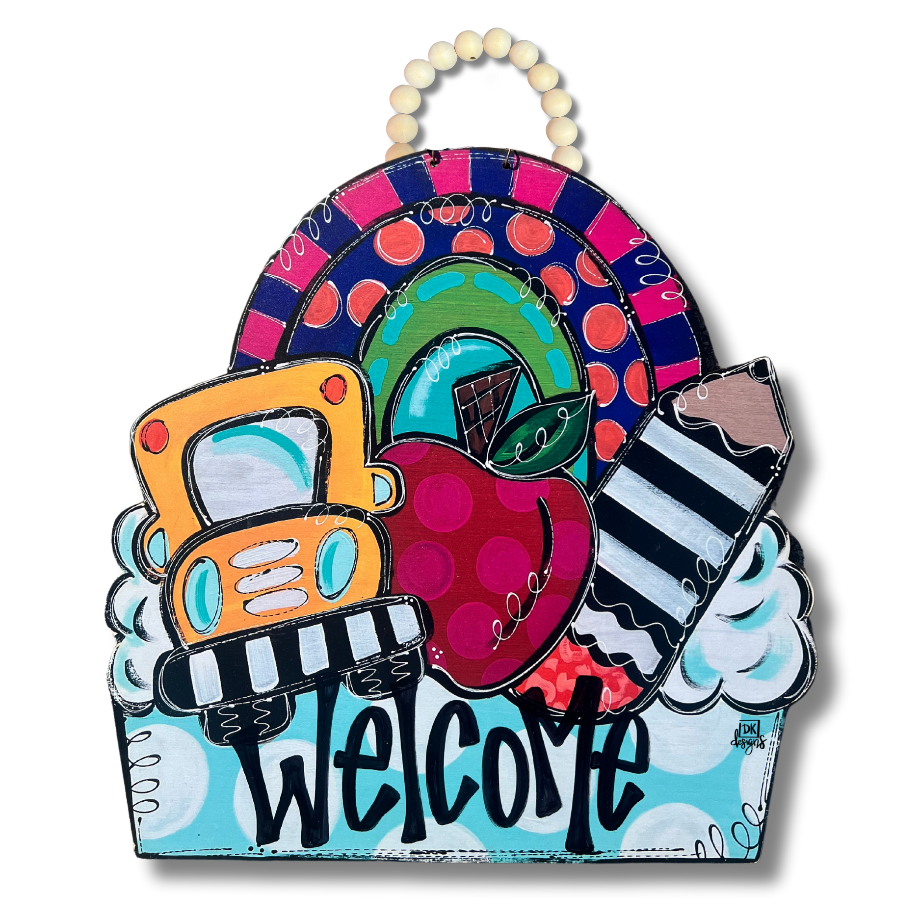 School Rainbow Bright Door Hanger