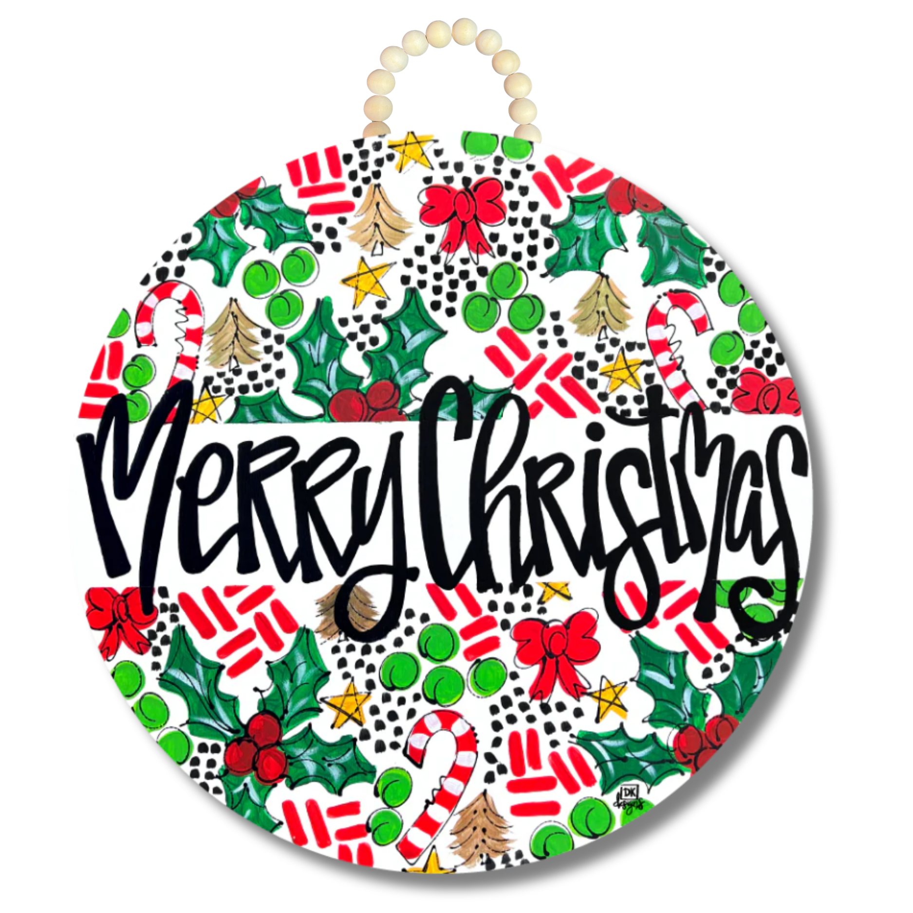 Christmas at Nana's "Merry Christmas" Door Hanger