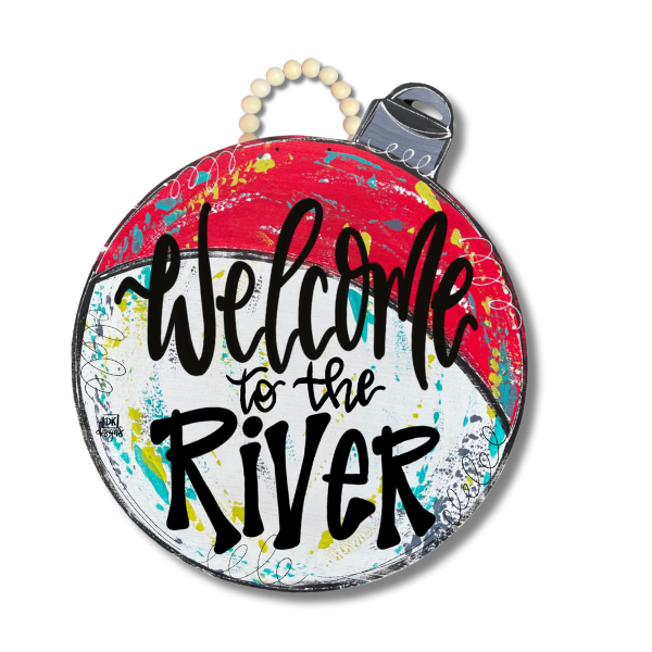 Welcome to the River Bobber Door Hanger