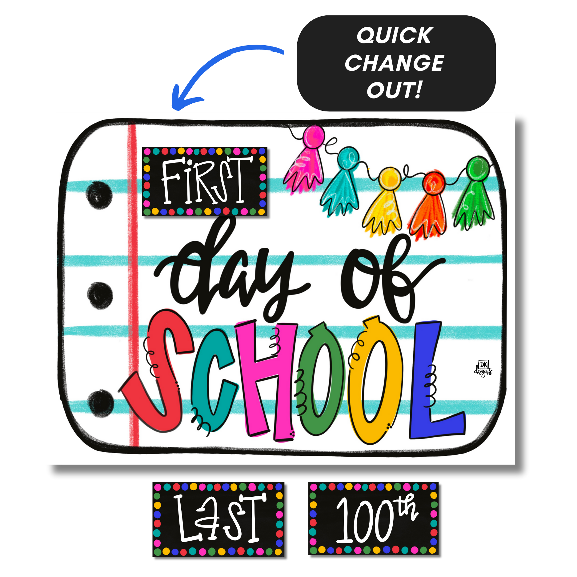 Days of School Door Hanger (4 Piece Set)