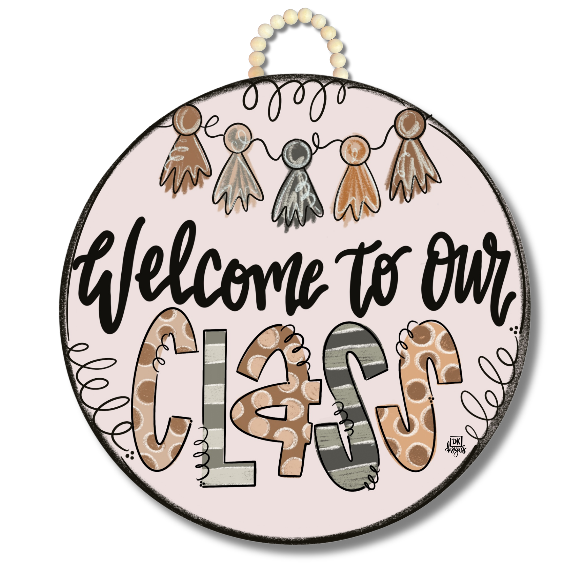 Welcome to Our Class Neutral Door Hanger