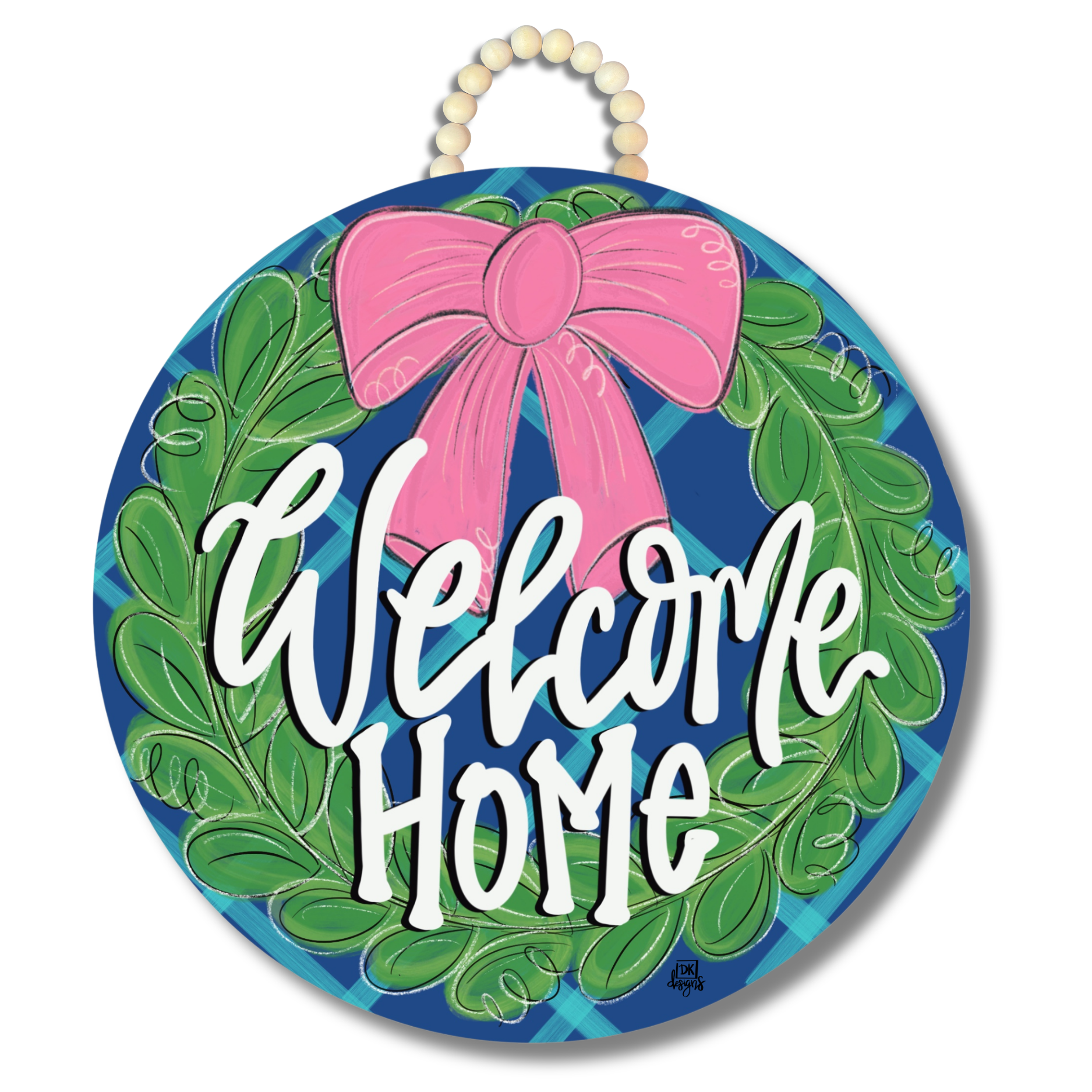 Welcome Home Bow Door Hanger