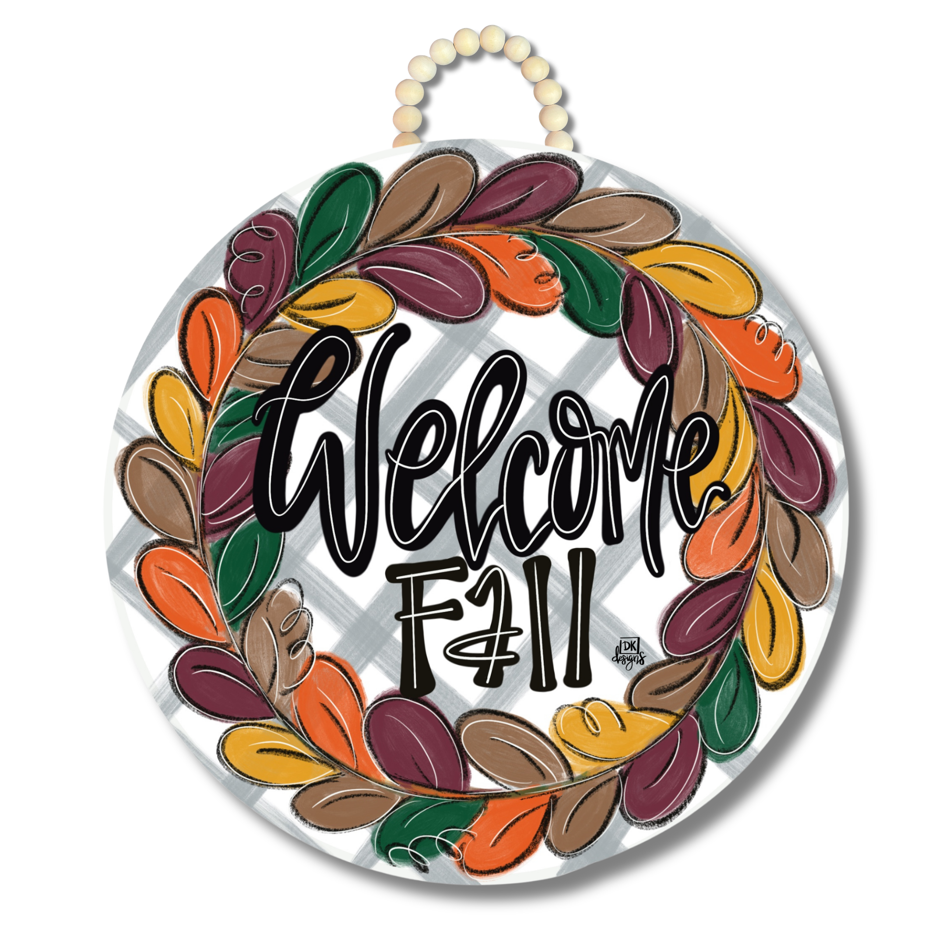 Fall Wreath Door Hanger