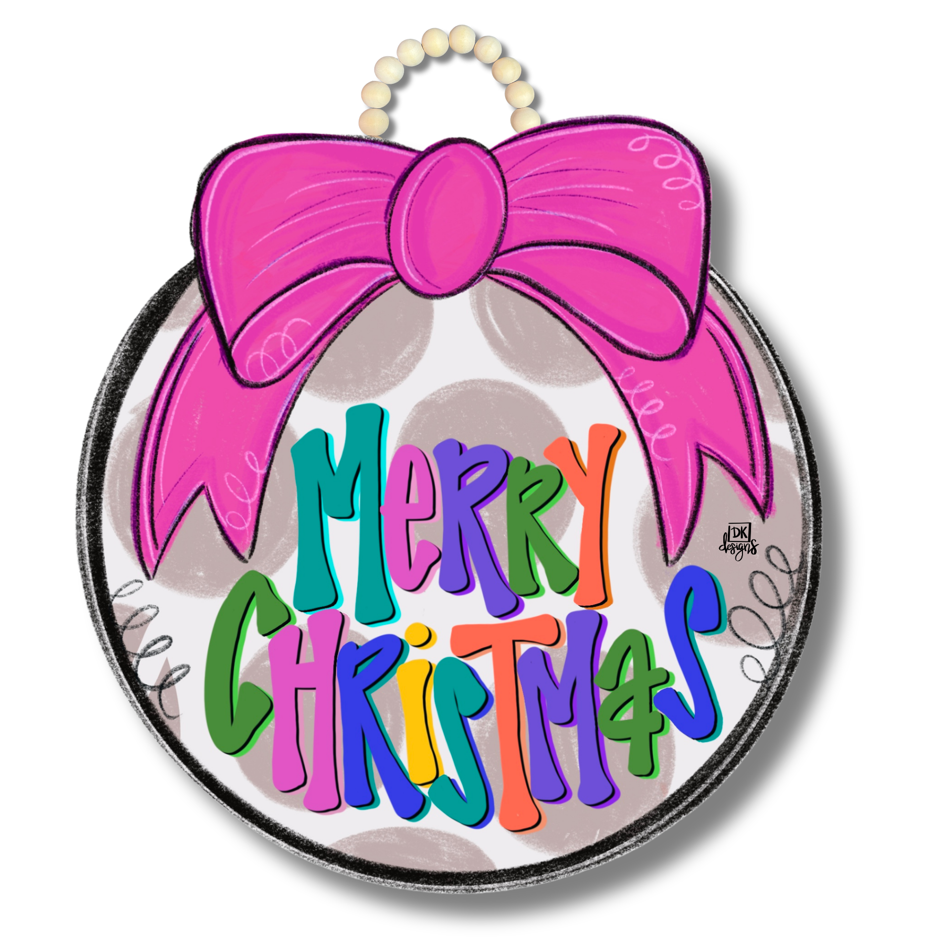 Christmas Bow Door Hanger