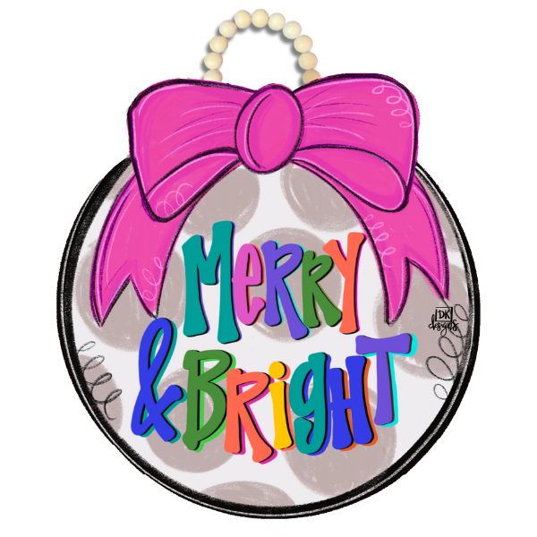 Christmas Bow Door Hanger