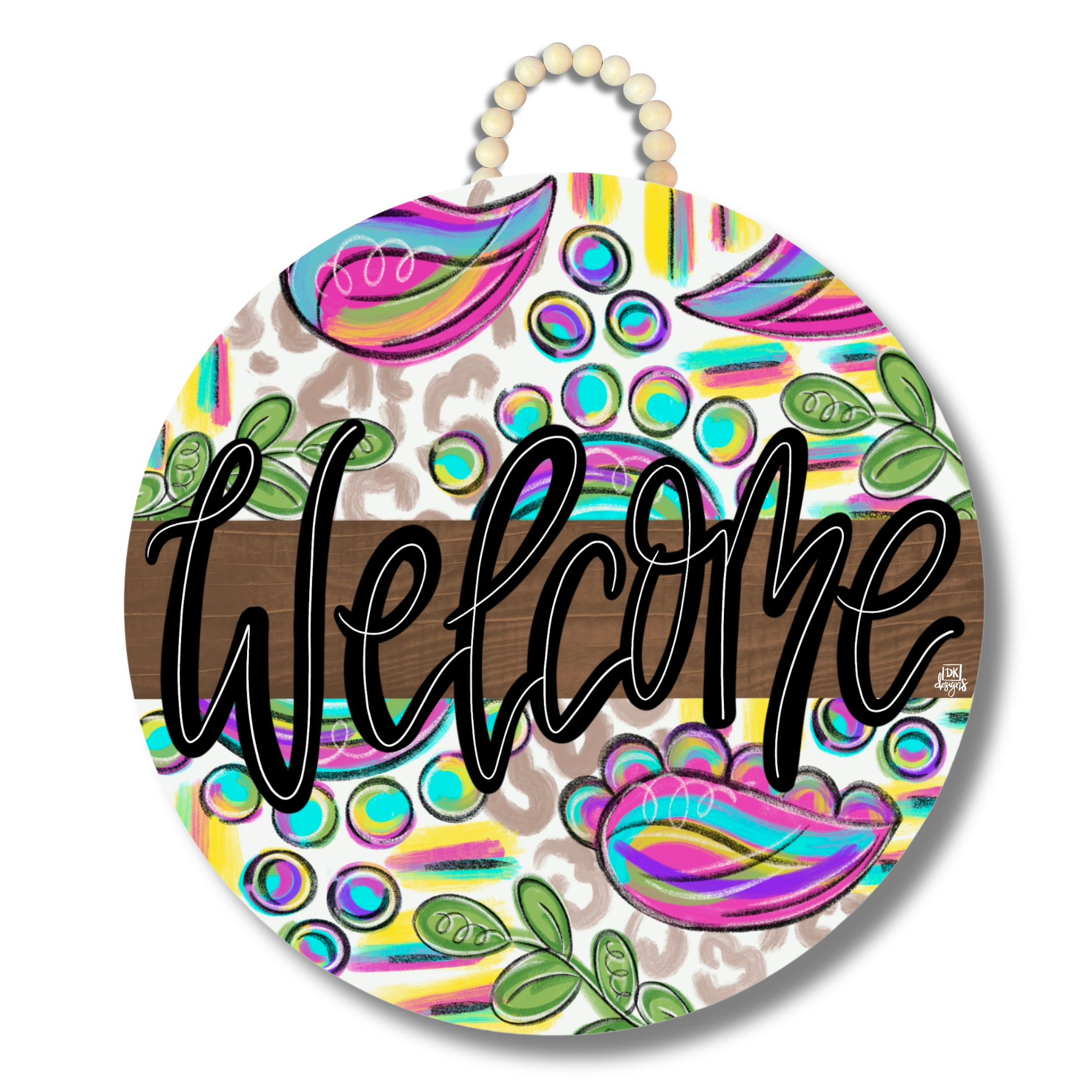 Mads Line Round Stained Door Hanger
