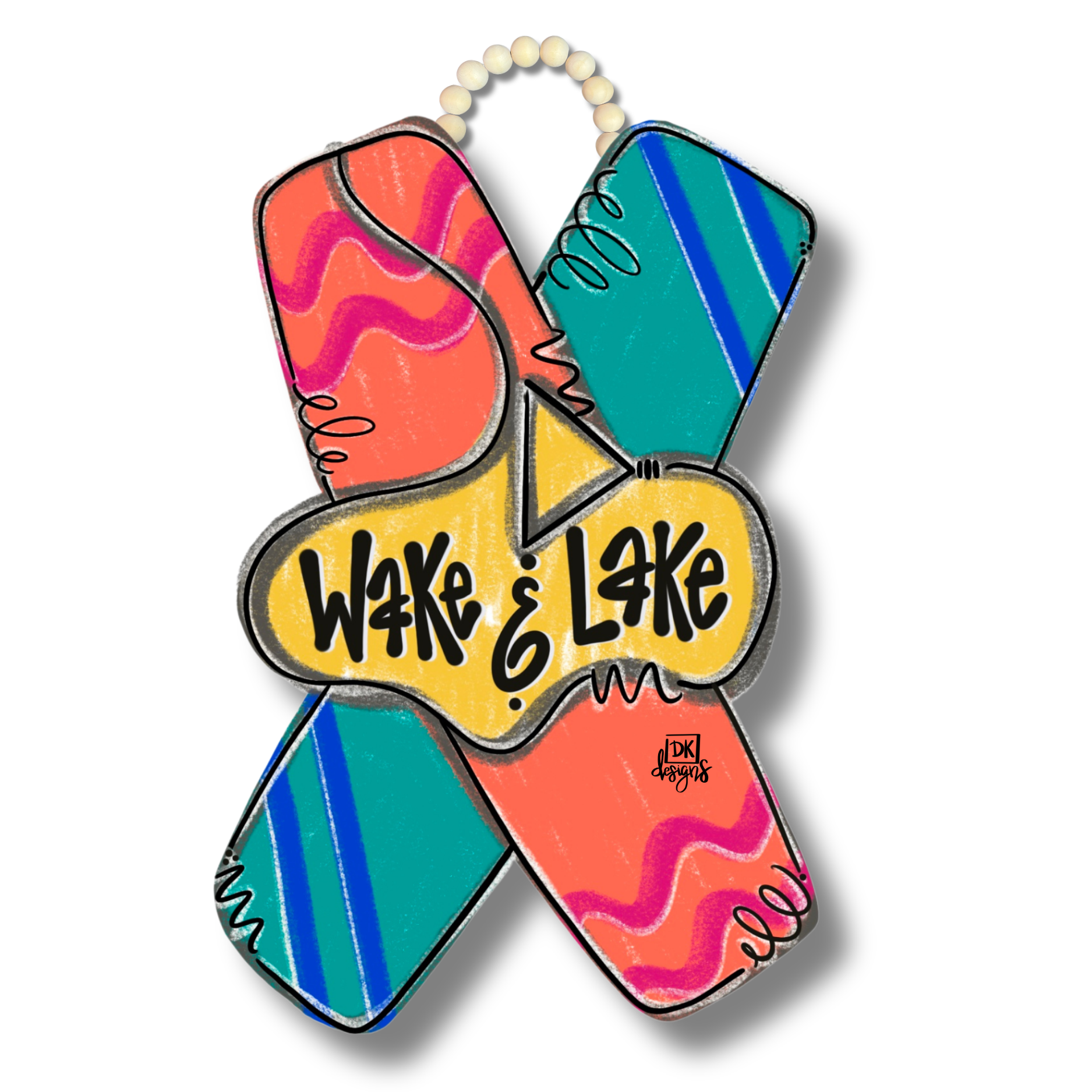 Wake & Lake Door Hanger