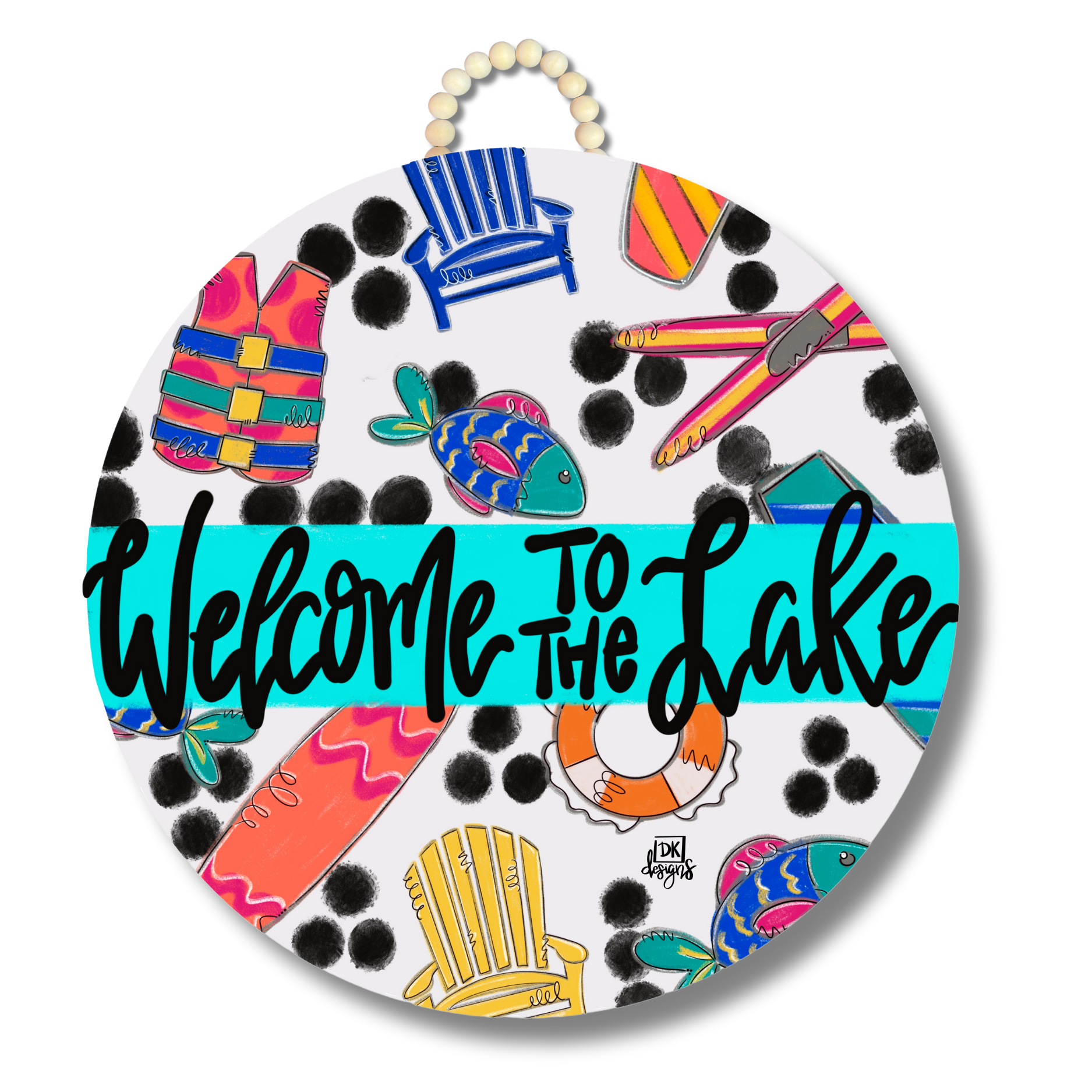Lake Life "Welcome to the Lake" Door Hanger