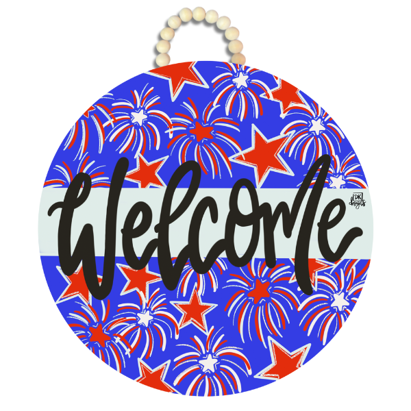 Fireworks Door Hanger