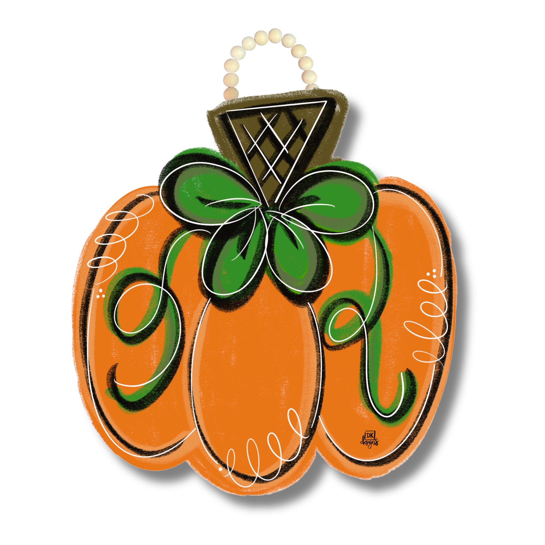 Classic Pumpkin Door Hanger