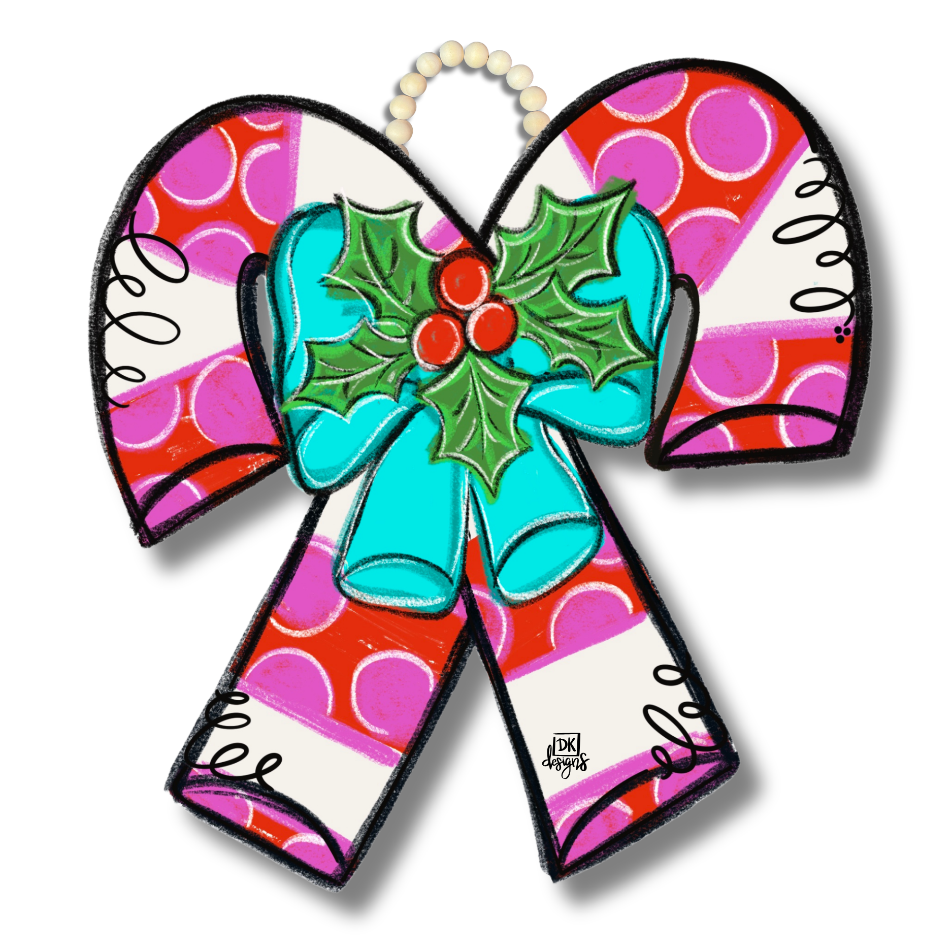 Candy Cane Hanger Door Hanger