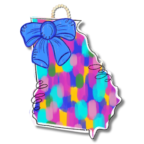 DK Colorful Georgia Door Hanger