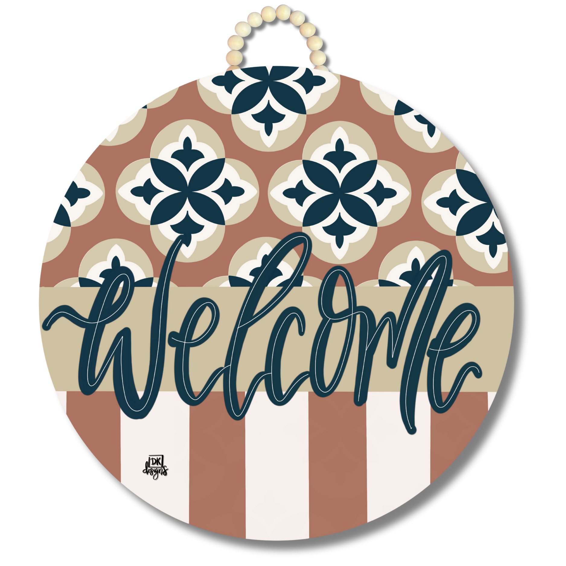Chica Mocha "Welcome" Door Hanger