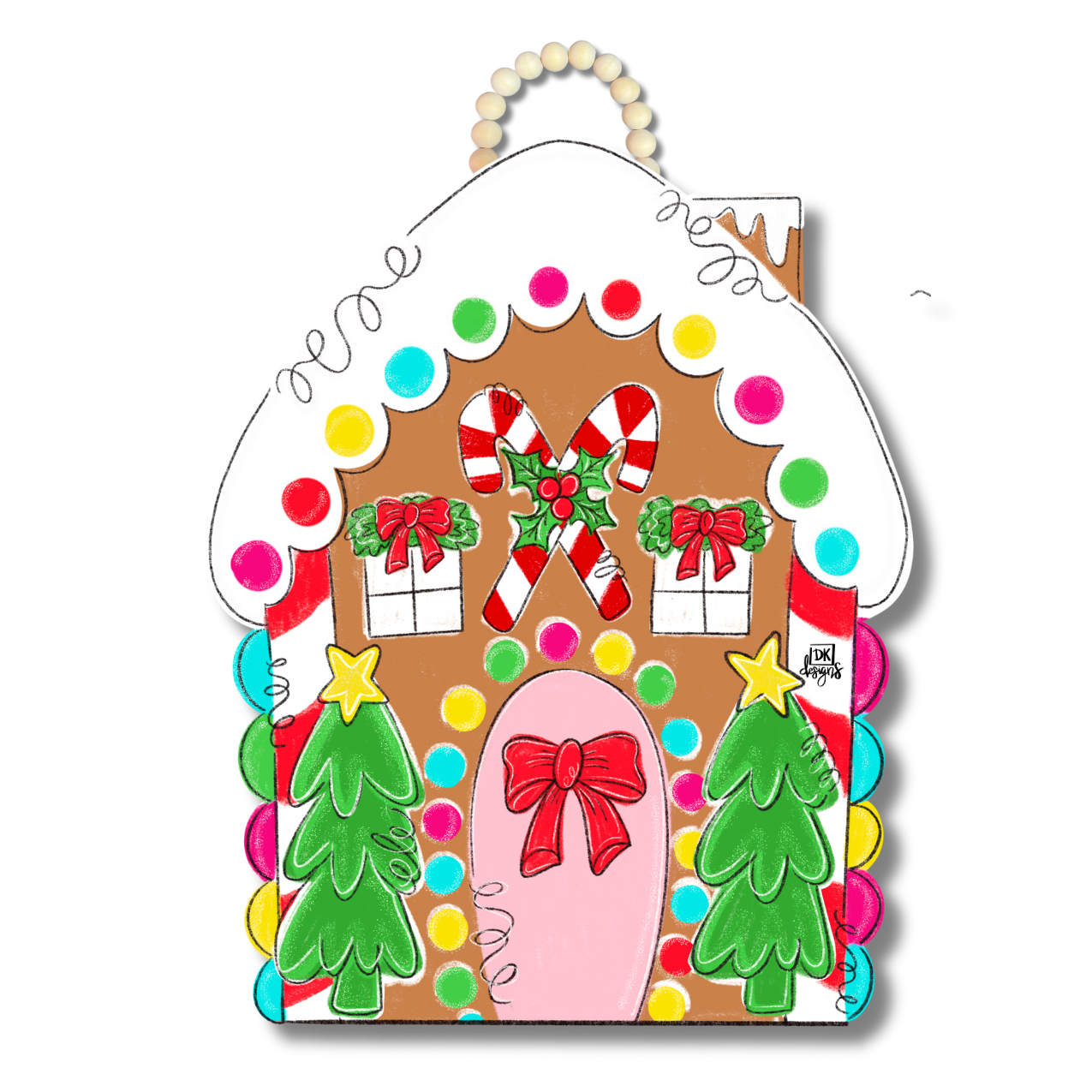 Gingerbread House Door Hanger