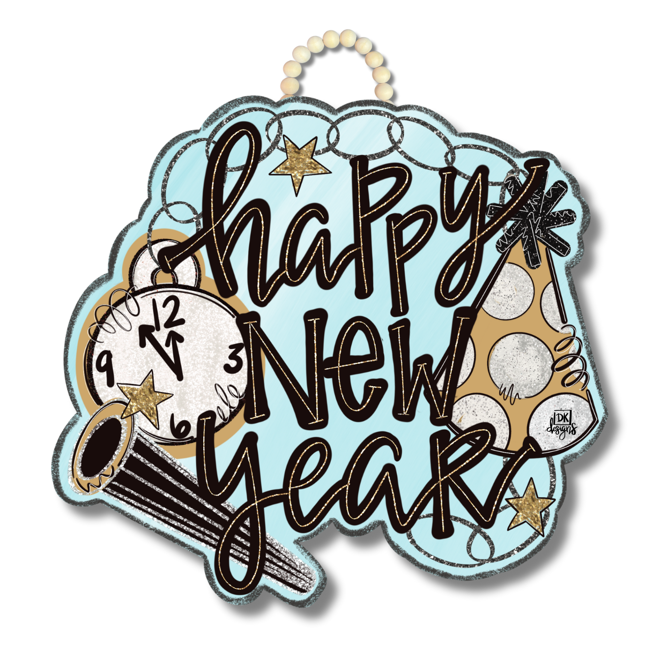Happy New Year Door Hanger