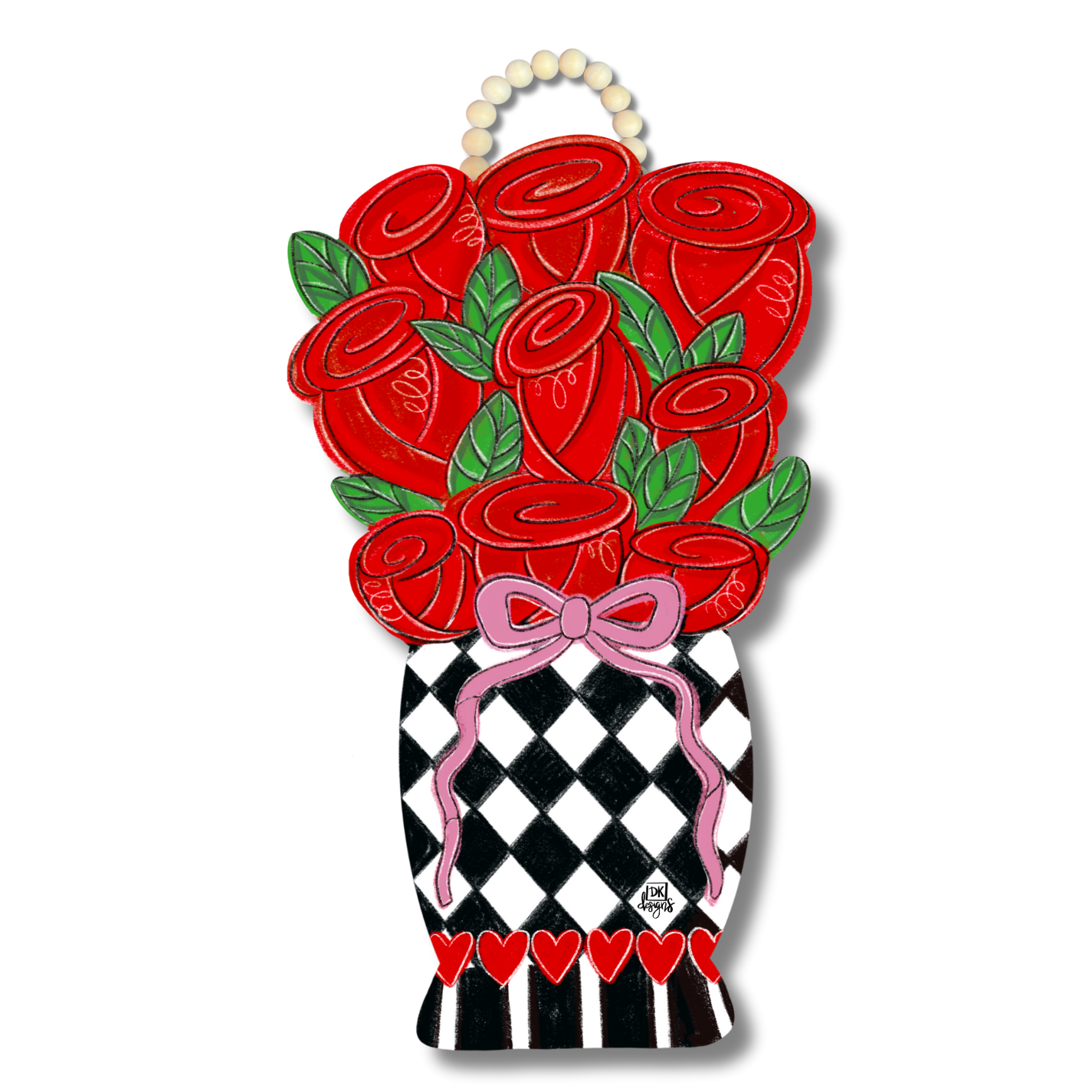 Rose Vase Door Hanger