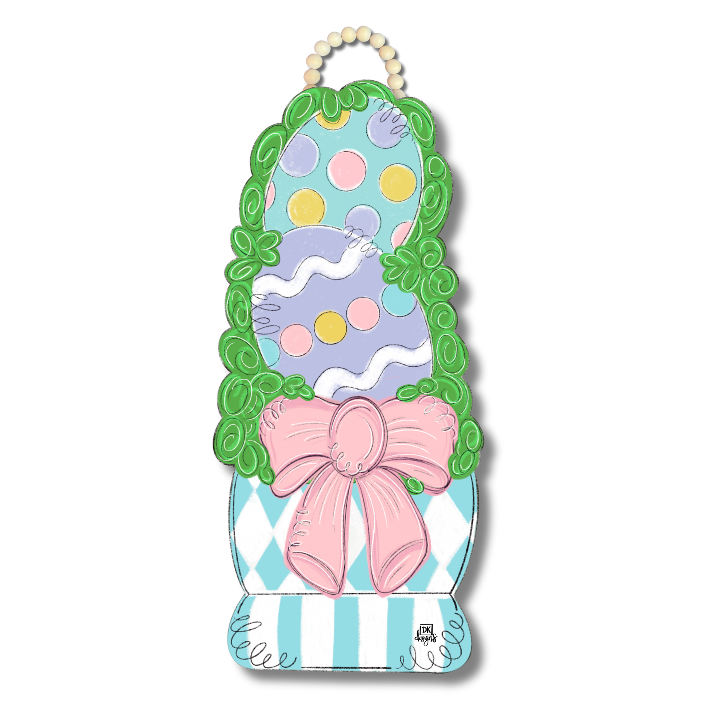 Easter Egg Topiary Door Hanger