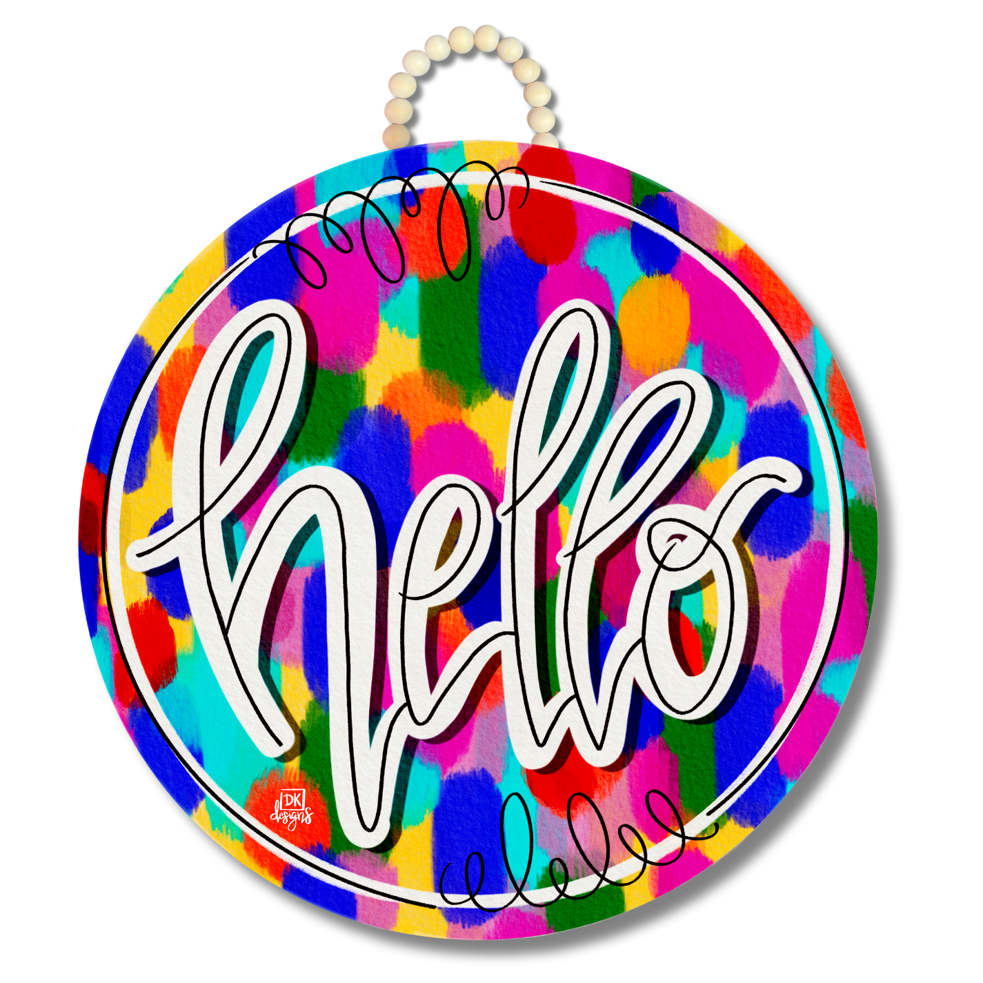 Stain Glass Welcome Door Hanger