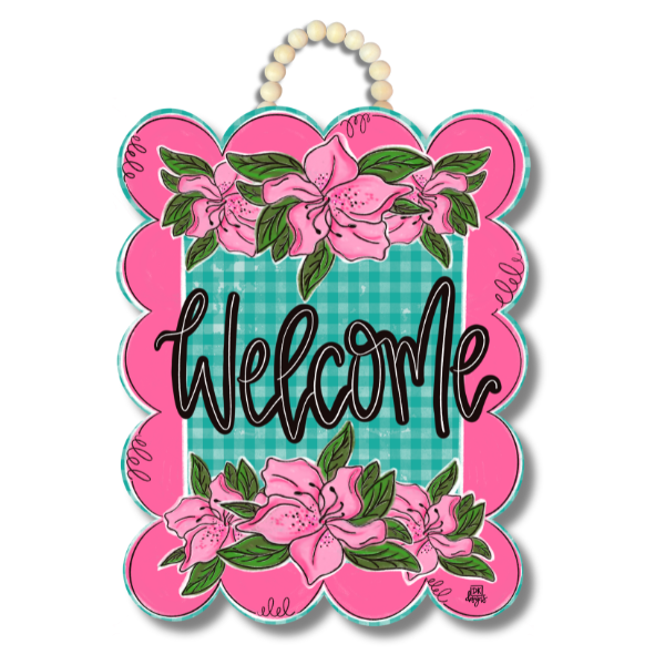 Azalea Welcome Door Hanger