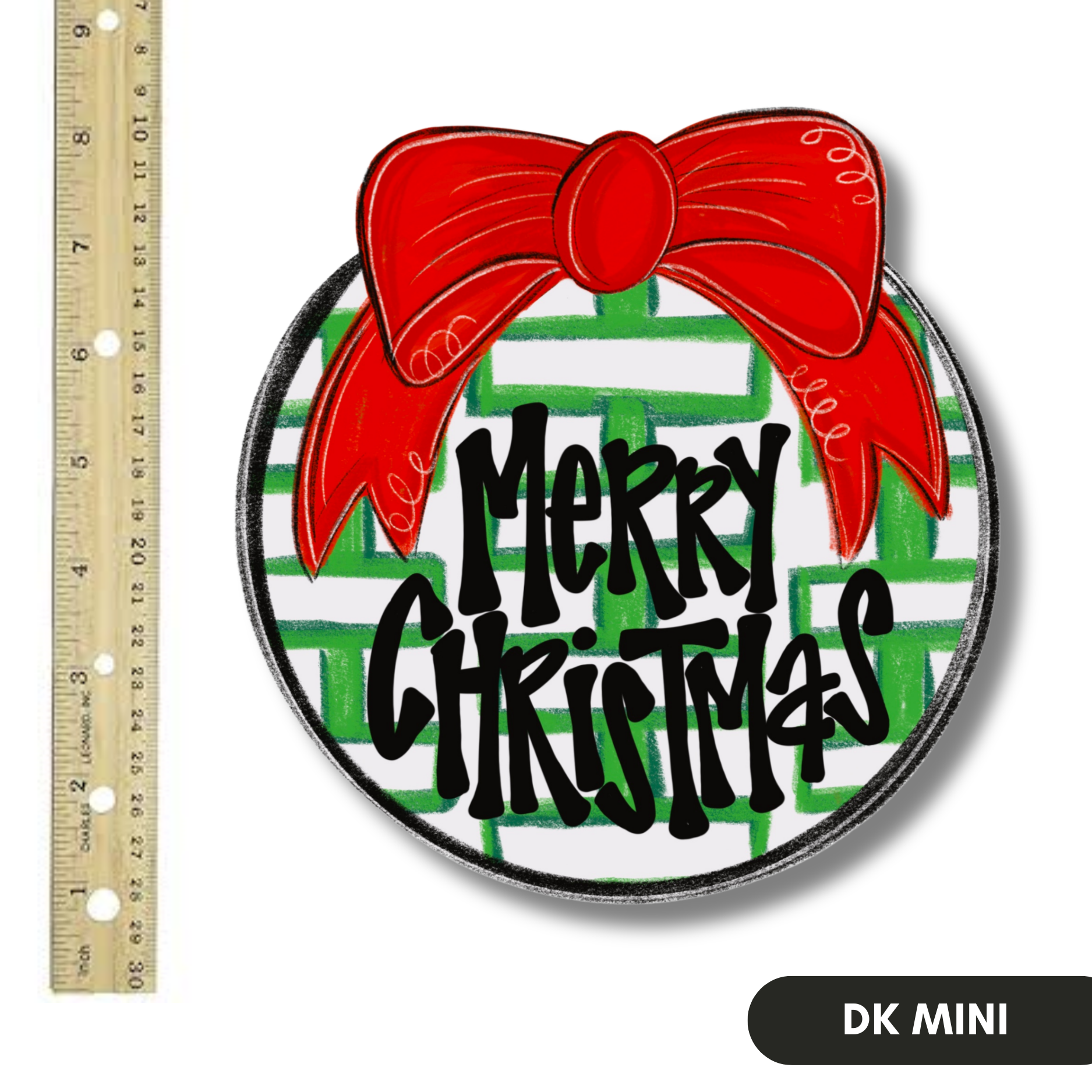 Red Bow Merry Christmas Mini