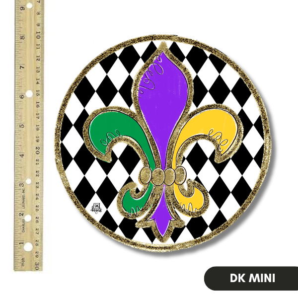 Mardi Gras Fleur-de-lis Mini