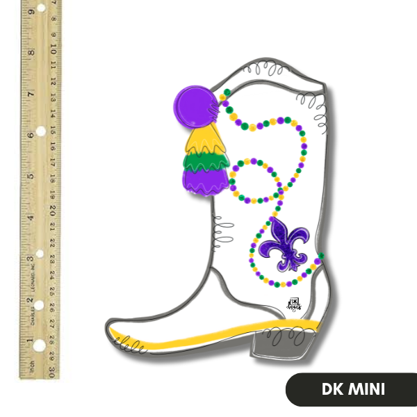 Mardi Gras Boot Mini