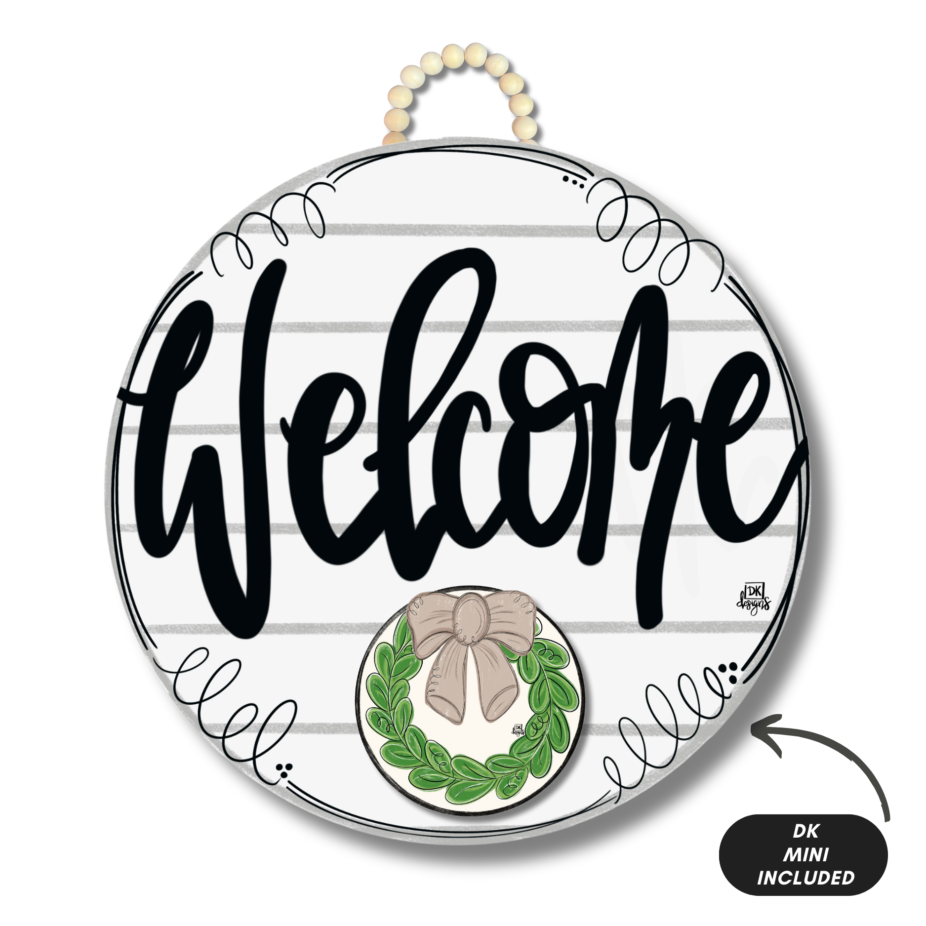 Shiplap "Welcome" Hanger + Mini