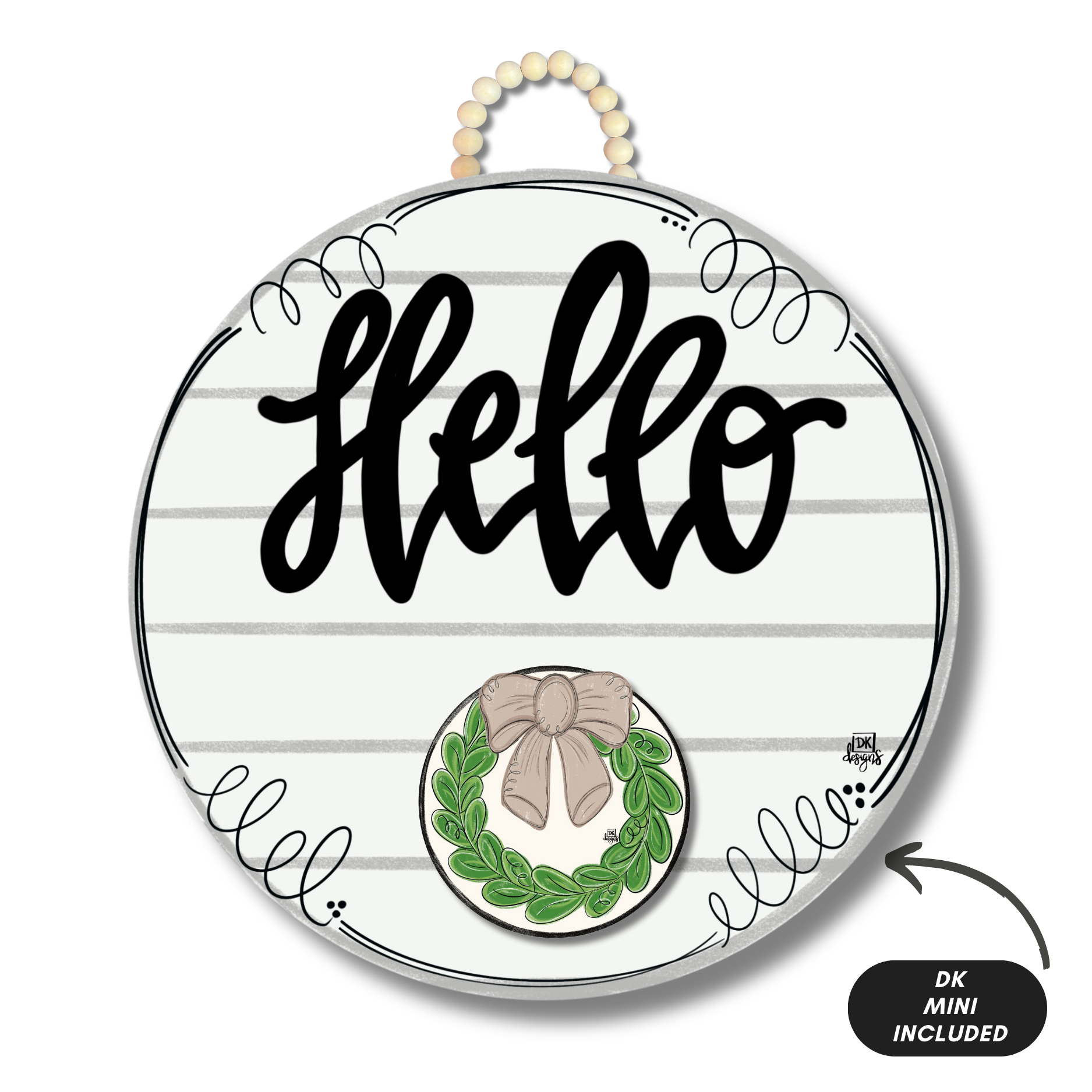 Shiplap "Hello" Hanger + Mini