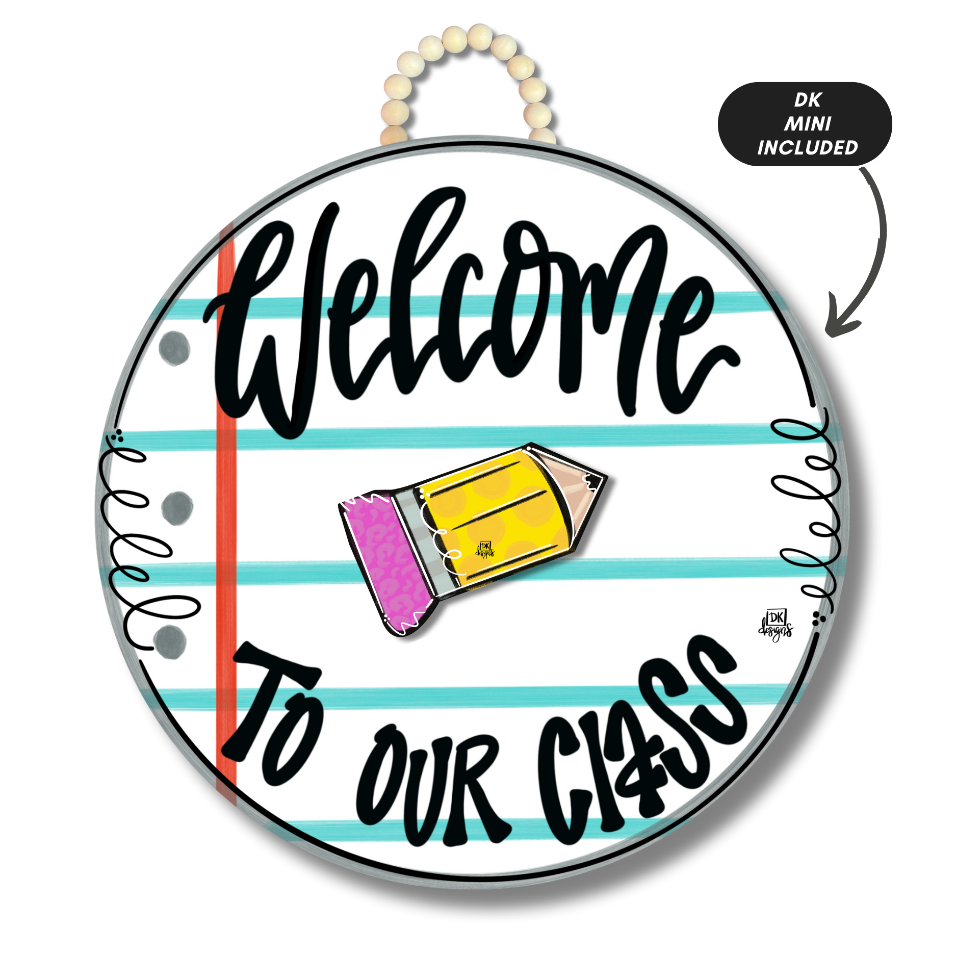Notebook "Welcome to our Class" Hanger + Mini