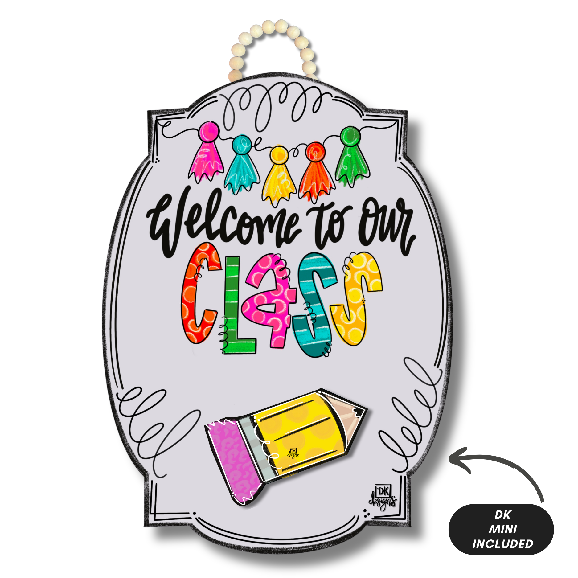 Bright Bloom "Welcome to Our Class" Hanger + Mini