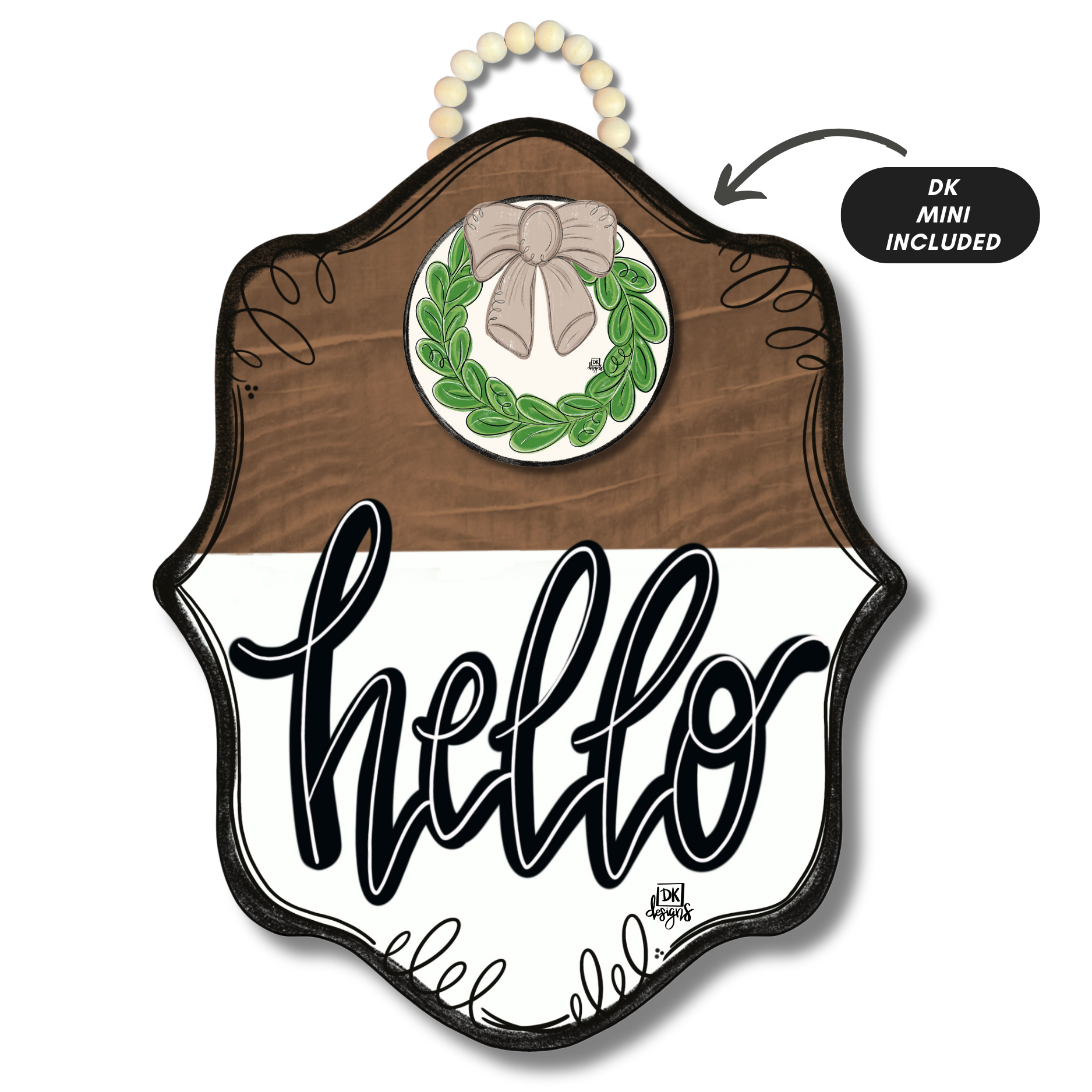 Stain Bloom "Hello" Hanger + Mini