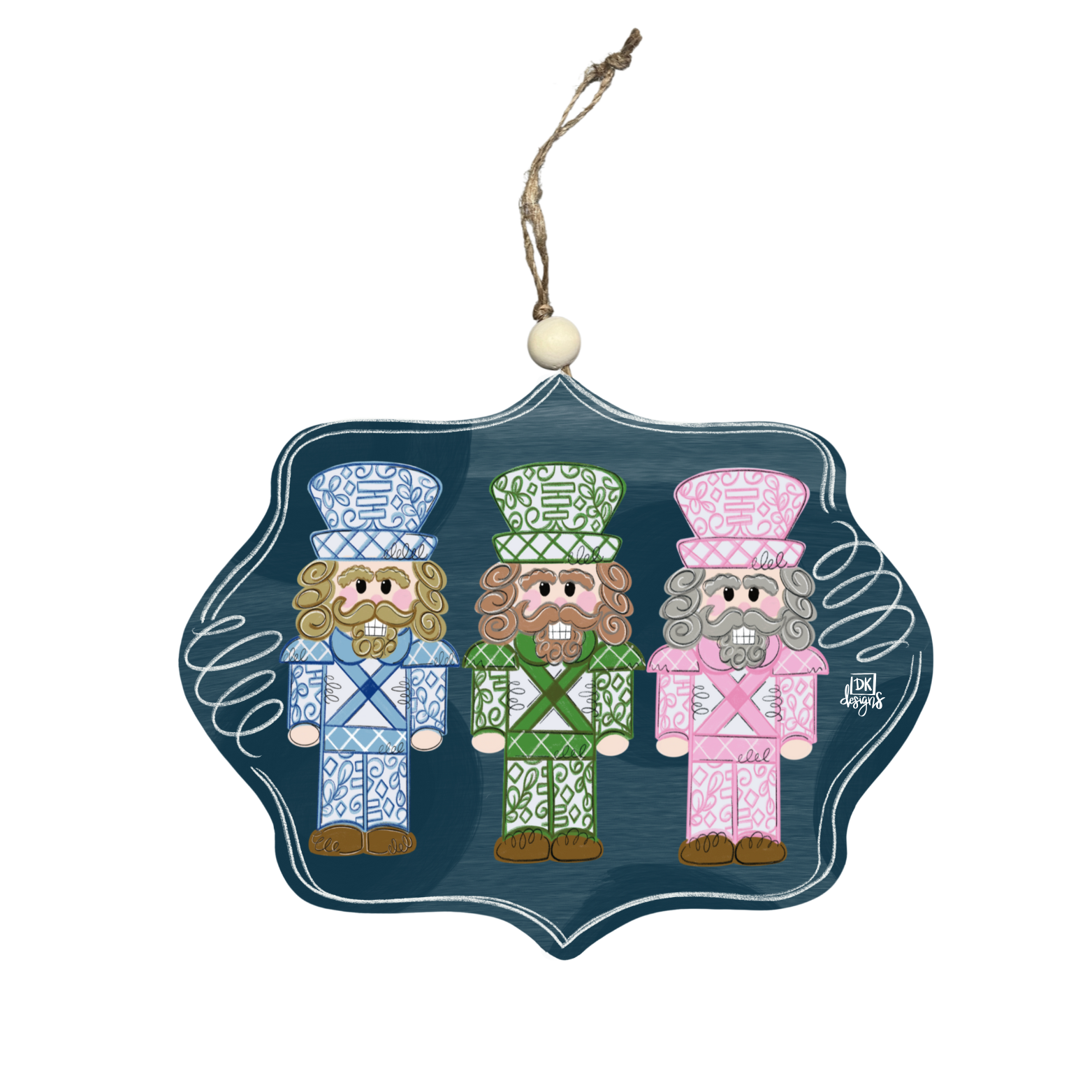 Navy Nutcrackers Ornament